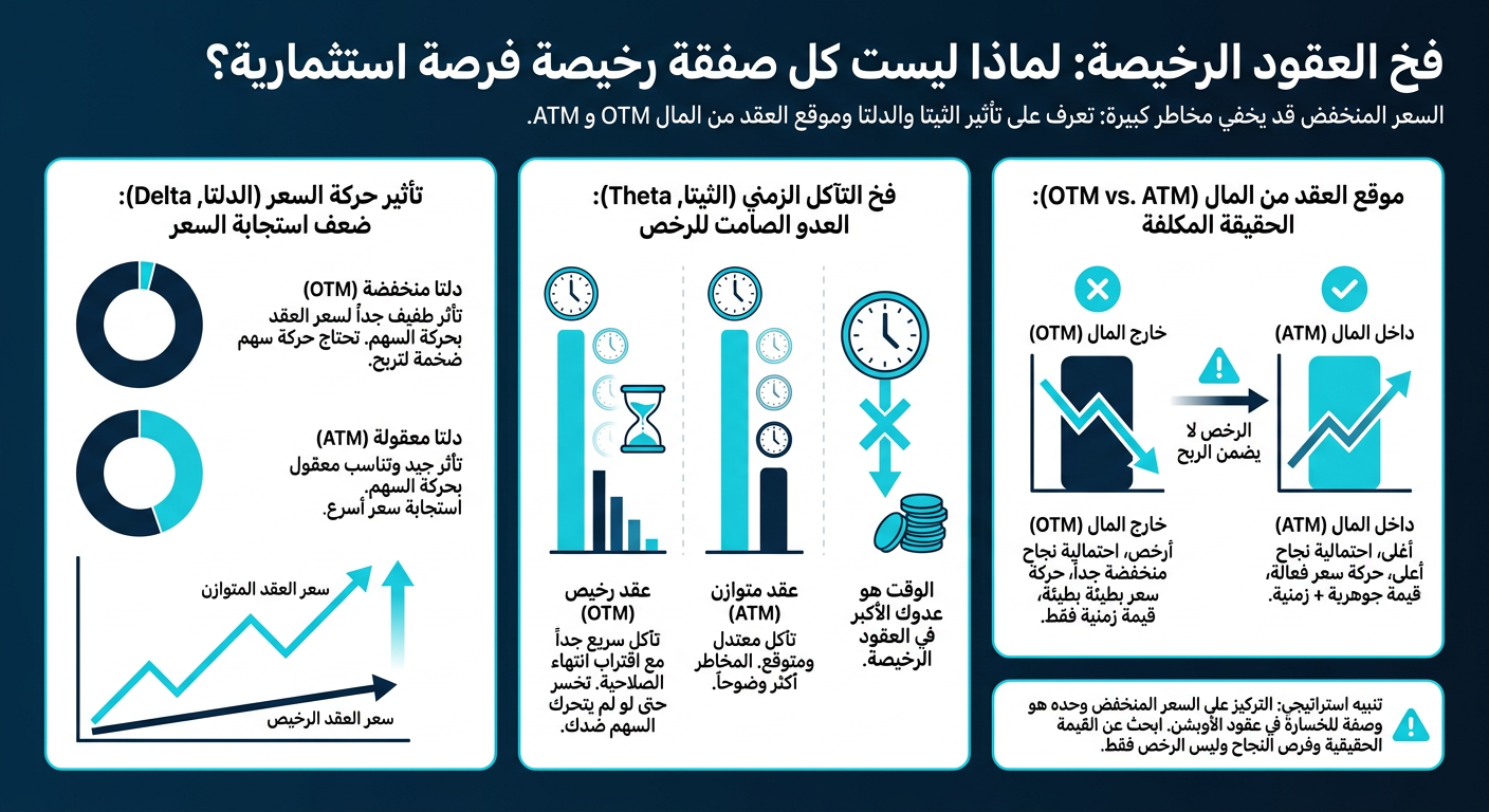 ليش مو كل عقد رخيص يعتبر فرصة؟ فخ العقود الرخيصة - إنفوجرافيك تعليمي