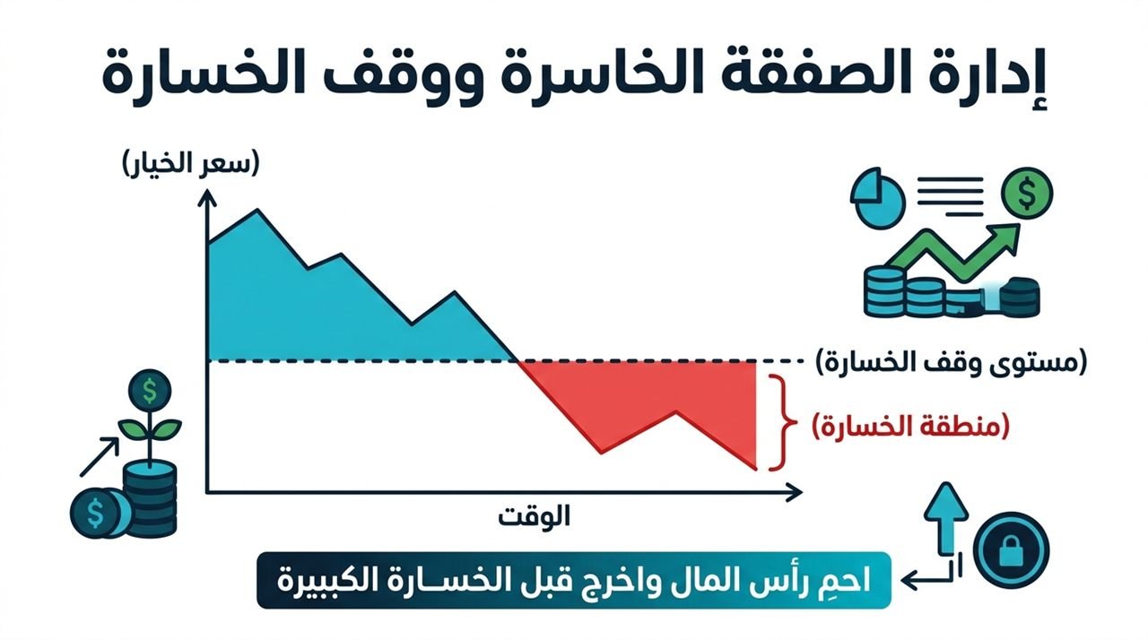 إنفوجرافيك: إدارة الصفقة الخاسرة ووقف الخسارة